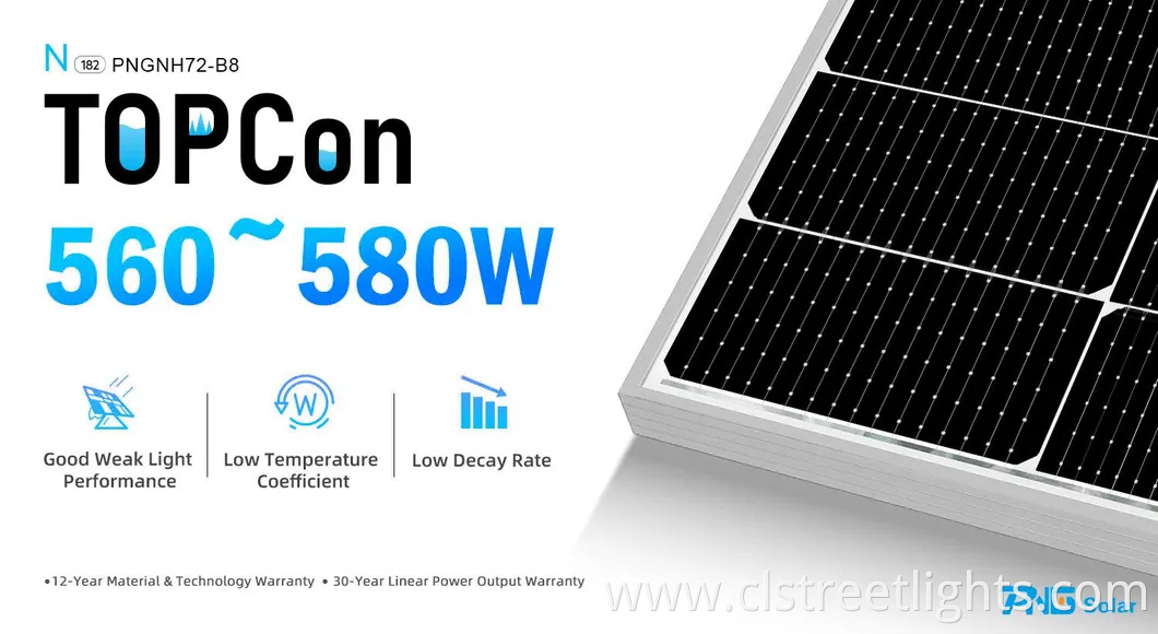 OEM/ODM Factory PNG Solar Panel PV Manufacturer with TUV CE Certificatio 585W 590W 620W N-Type Topcon Solar Panel